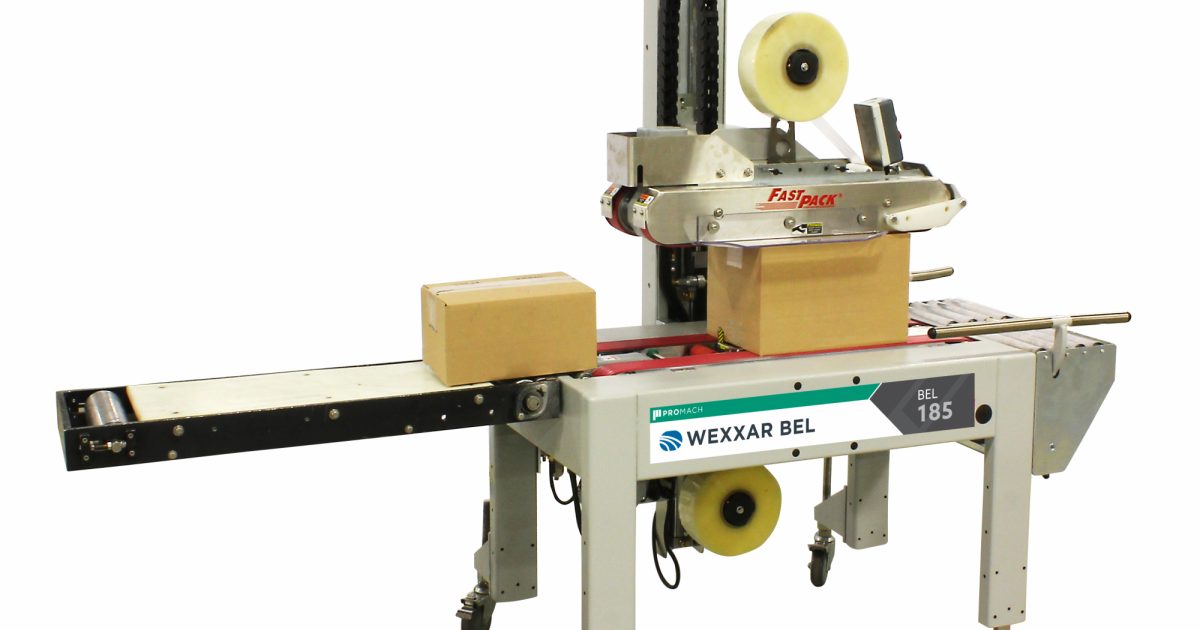 Semi Automatic Pressure Sensitive Random Case Taper Tape Case Sealing Equipment Bel 185 Wexxar
